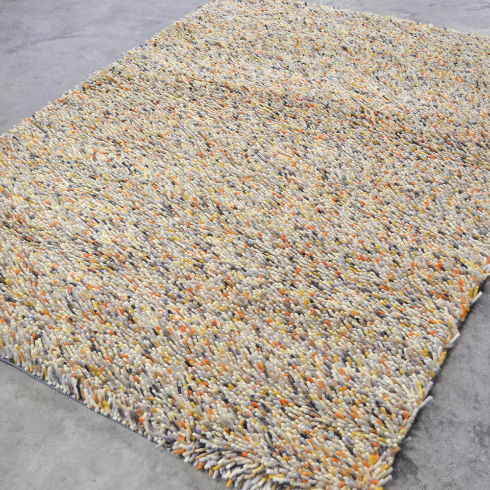 Brink and Campman Rocks Multi Shaggy Wool Rugs 70213